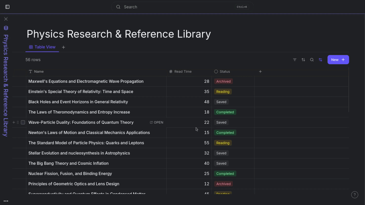 Database Sort